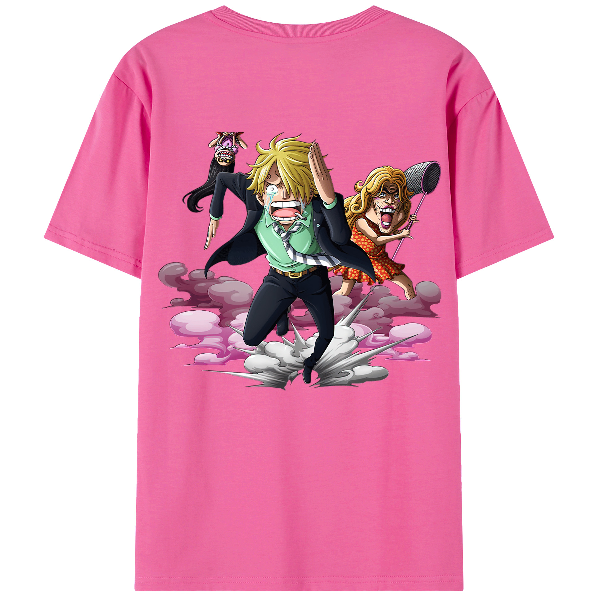 （画像用） ワンピース サンジ ONE PIECE Sanji レディース半袖Tシャツ(バックプリント)